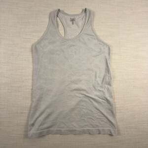 Athleta Cross Open Back Gray Tank Top Gray Women's Size Medium